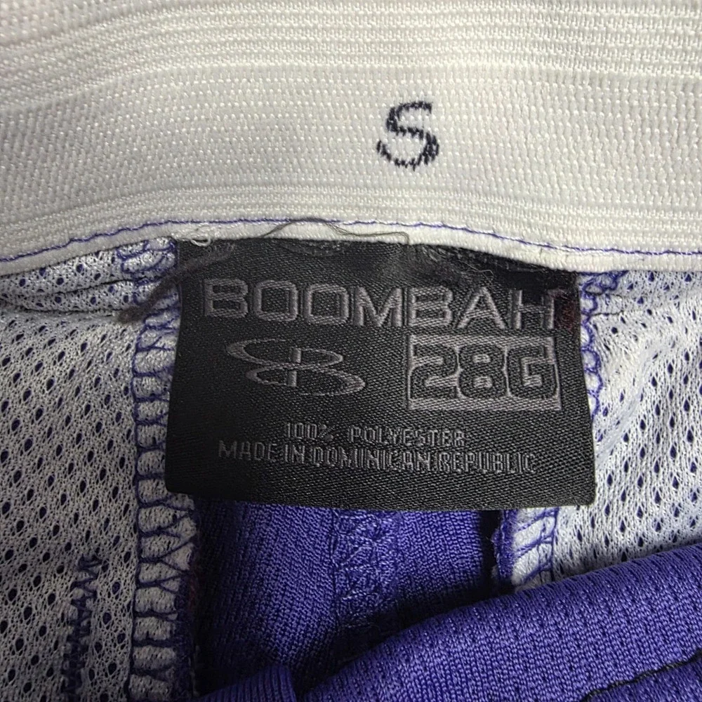 Boombah Baseball Pants Youth 28G Purple Black White Full Length Elastic